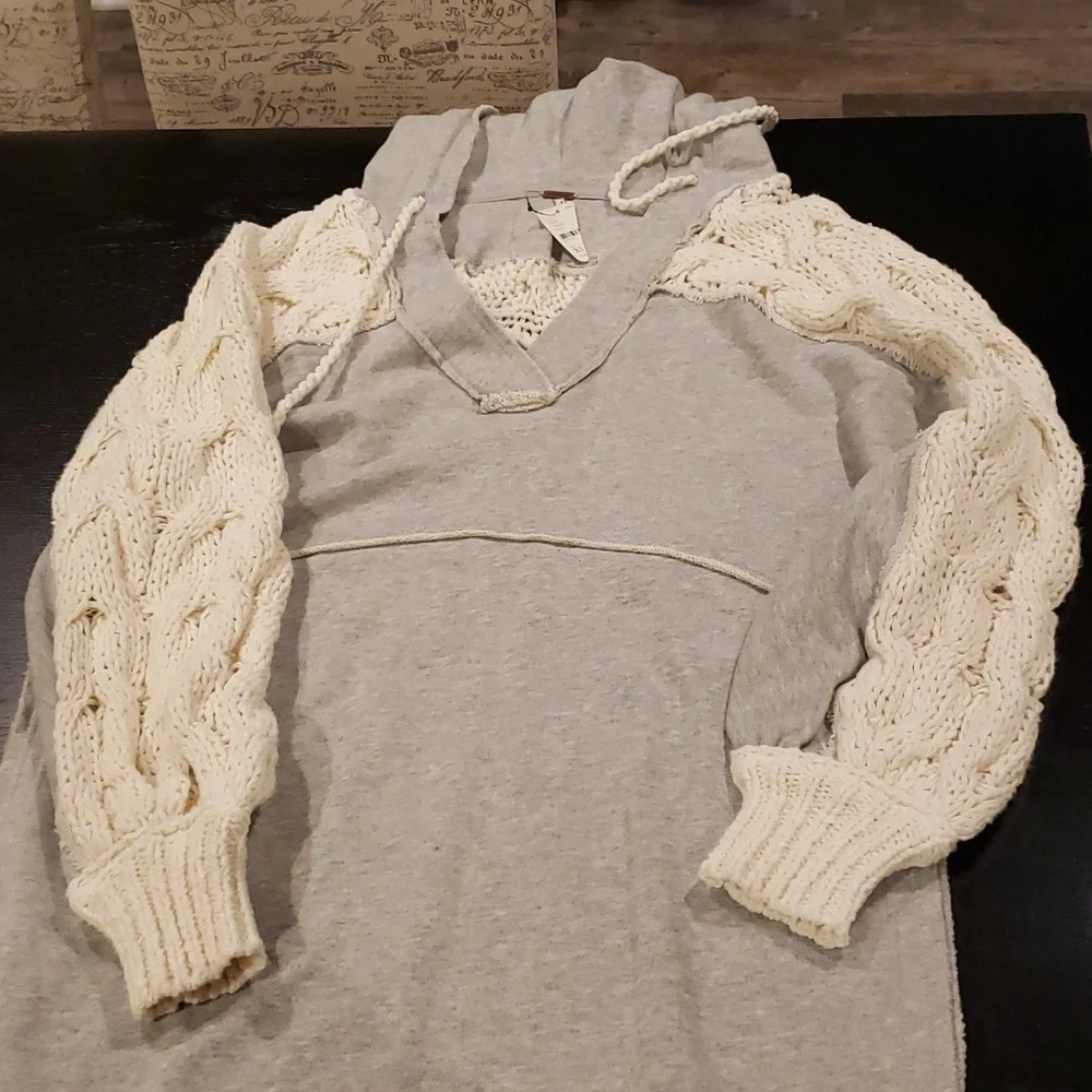 NWT! Free People Maxi Hoodie XS - Picture 5 of 9